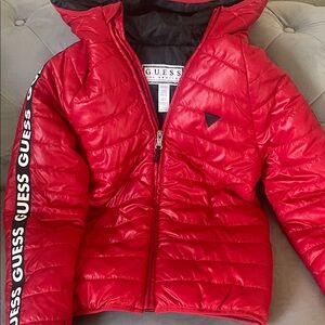 Guess Kids Vibrant Red Puffer Coat